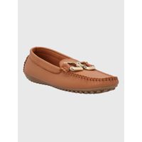 Mocasín Para Mujer Cuero Rodeo Café Hush Puppies