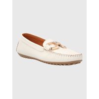 Mocasín Para Mujer Cuero Rodeo Blanco Hush Puppies