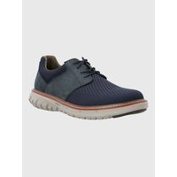 Zapato Para Hombre Cuero/Textil Smart Hybrid Lace Azul Hush Puppies