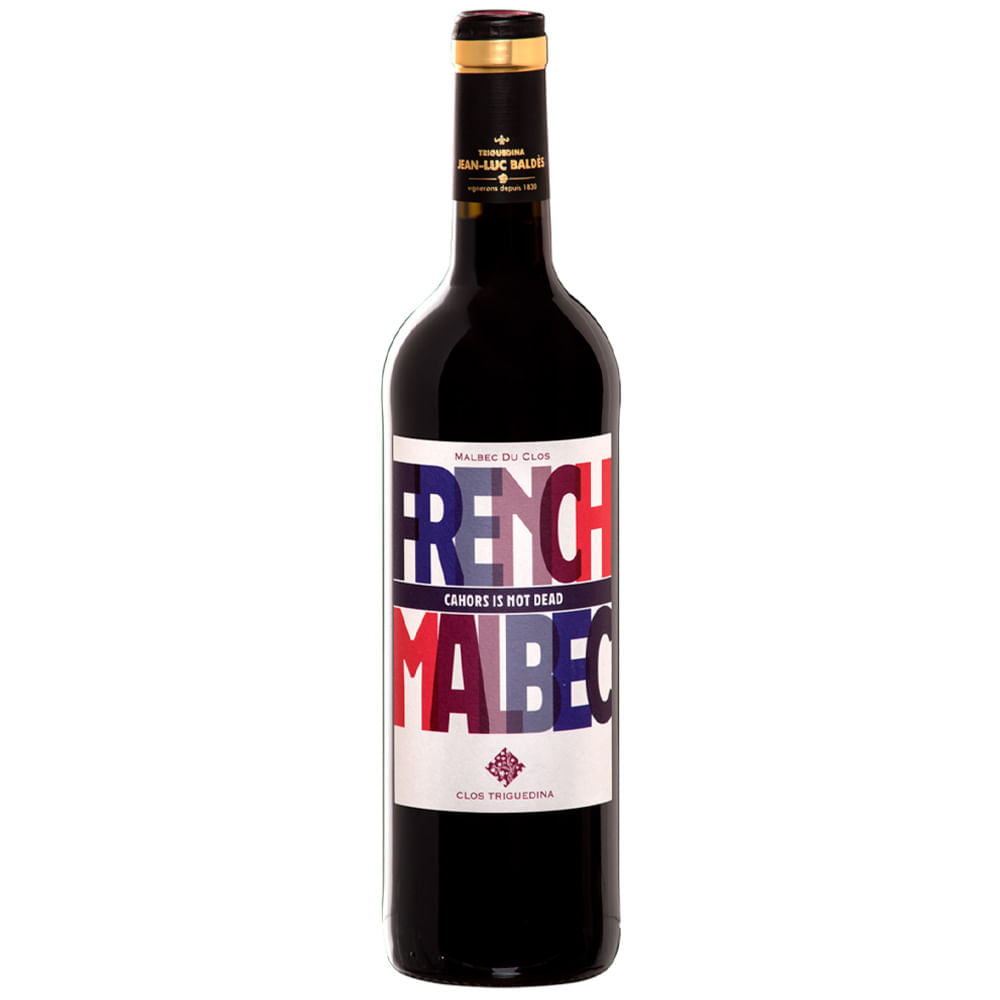 Vino Tinto FRENCH MALBEC Botella 750ml