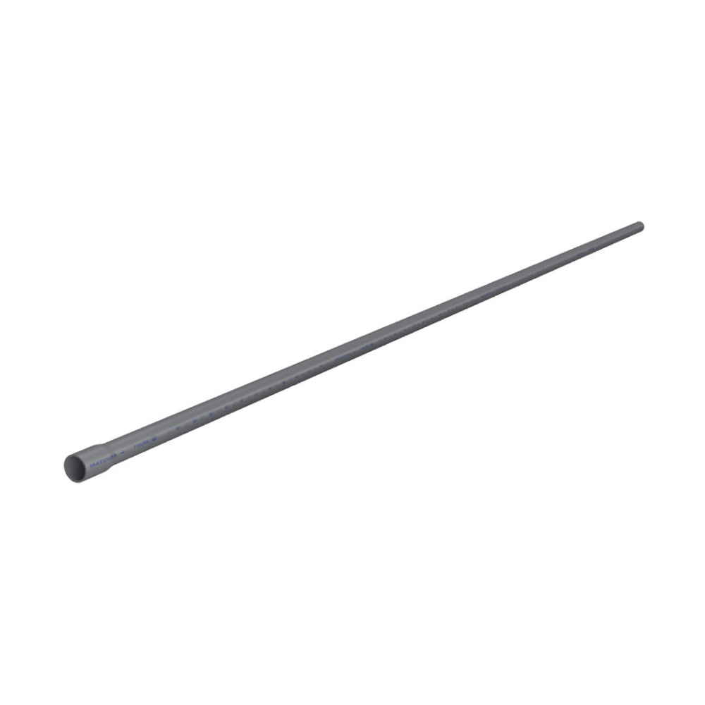Tubo Luz SAP 1/2"" x 3m PVC Matusita Gris