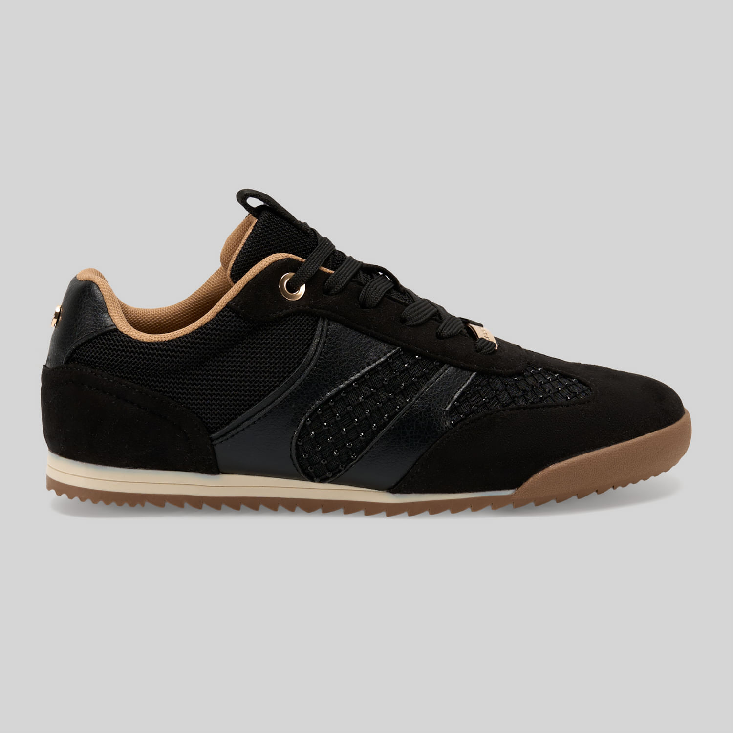 Zapatillas Urbanas Mujer Malabar Collection Mesh Negro