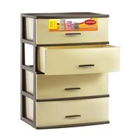 Cómoda Smart 4 Niveles Beige Polinplast