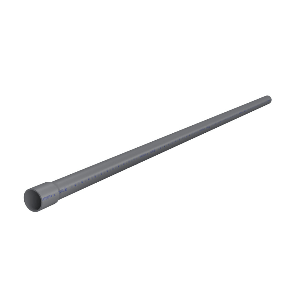 Tubo Luz SAP 1"" x 3m PVC Matusita Gris