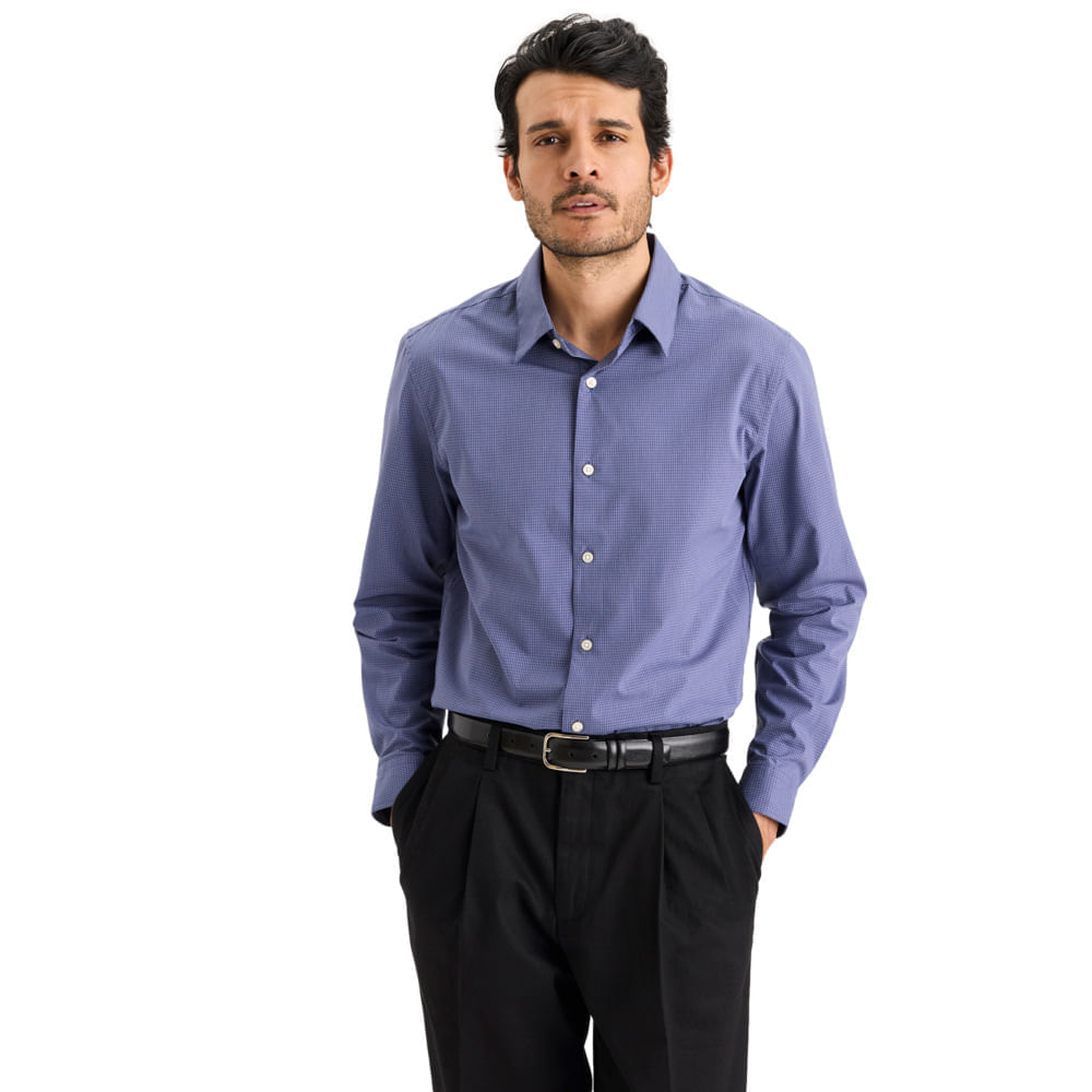 Camisa Workday Azul Con Diseño Dockers