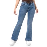 Pantalon Mujer Fits Me Flare Denim Susim