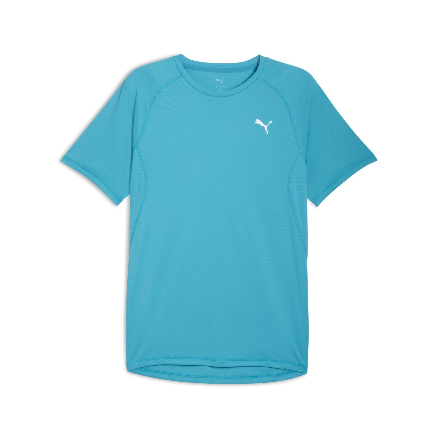 Polo Deportivo Puma Hombre M Run Velocity Tee 526600 18 Celeste