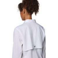 Blusa Para Mujer Manga Larga PFG Tamiami™ II Blanca Vestuario