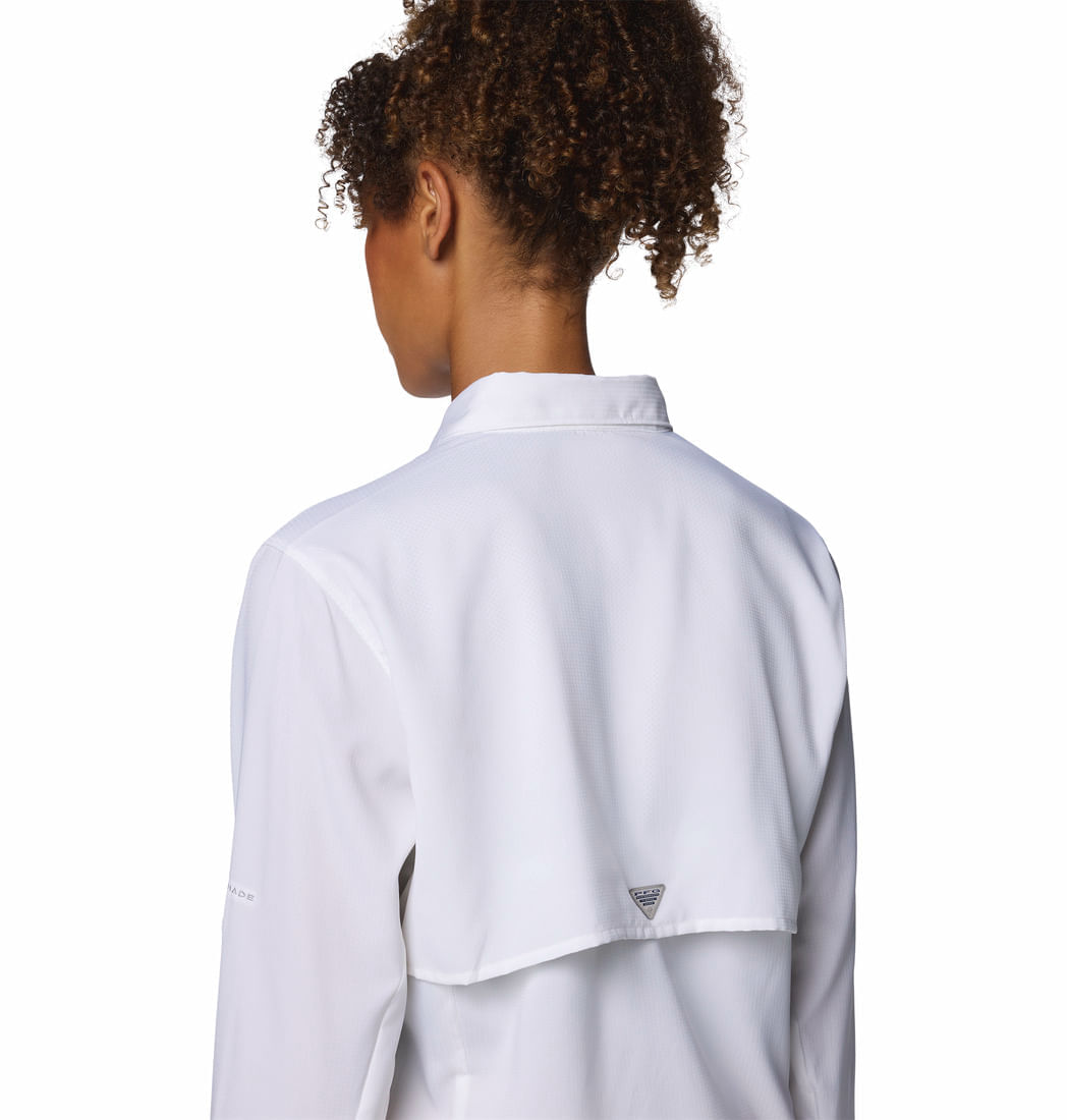 Blusa Para Mujer Manga Larga PFG Tamiami™ II Blanca Vestuario