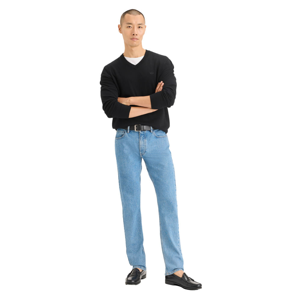 Sweater V-Neck Negro Dockers