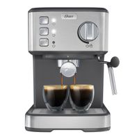 Cafetera Espresso Oster 1100 Watts BVSTEM5502 Acero Inoxidable