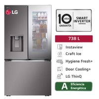Refrigeradora LG French Door 738L No Frost GM89SXD