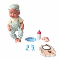 Muñeca Baby Dreams Blue Con Accesorios Vinilo 14""