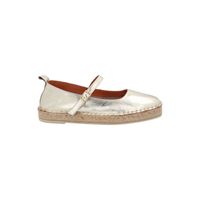 Alpargata Para Mujer Cuero Pekin Metalizado Rockford