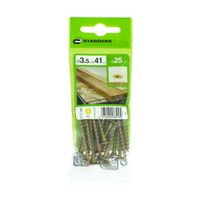 Tornillo Madera Bugle Ph Grande Acero 3.5x41 25 unidades Standers