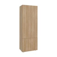 Ropero 3 Puertas 3 Repisas Tuhome Fresno Blanco