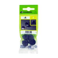 Tapa para tornillo Hexagonal Plástico Negro D8 4 unidades Standers