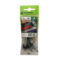 Tornillo Autoperforante C. Hexagonal 5.5x38mm paraacero 8 unidades