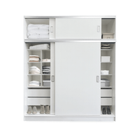 Ropero de Melamina Moderno Blanco 200cm