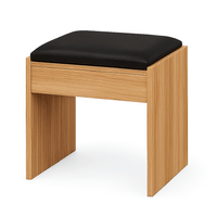 Silla de Maquillaje Tapizado Malva Negro