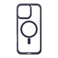 Case para iPhone 16 pro max, con magsafe para carga inalámbrica, para accesorios magnéticos, borde morado