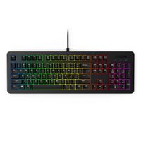 Teclado gamer Lenovo Legion KM310 RGB, membrana, alámbrico, USB, español, 24 teclas anti-ghosting, negro