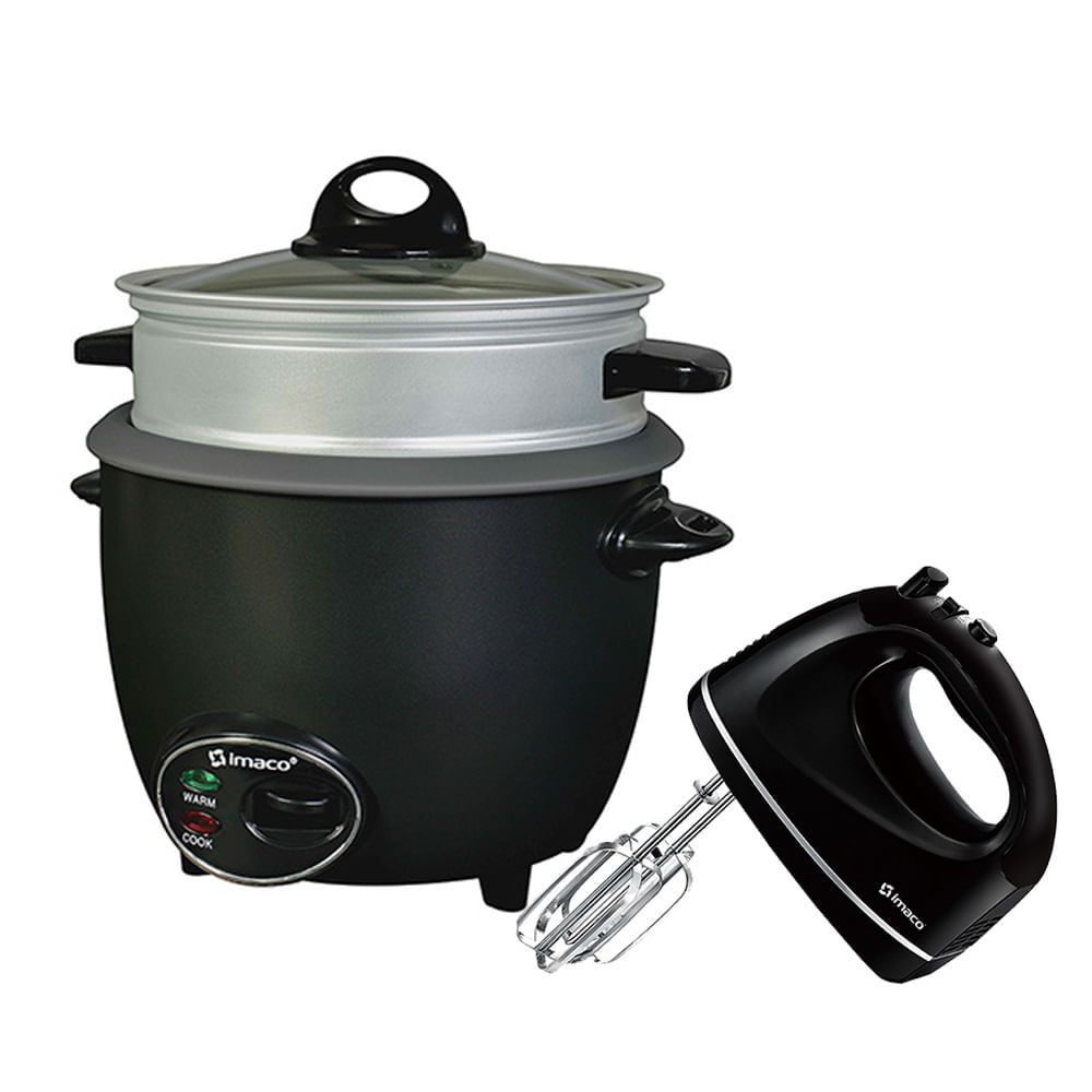 Combo olla arrocera 1.2l RC6ES + batidora manual 300w imaco HM3025N