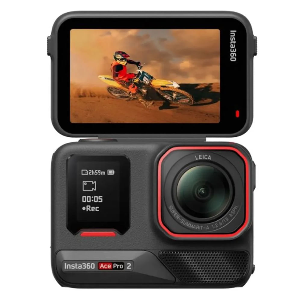 Cámara de acción Insta360 Ace Pro2 8K Standard, estabilización FlowState, resistente al agua, batería de larga duración, negro