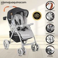 COCHE CUNA DEPORTIVO «BARCELONA» REVERSIBLE NEGRO