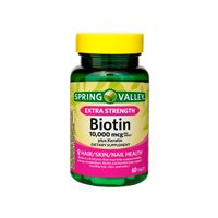 Suplemento Biotina Premium 10,000mcg 60 Caps Spring Valley