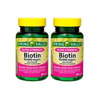 Suplemento Biotina Premium 10,000mcg 60 Caps Spring Valley 2 und