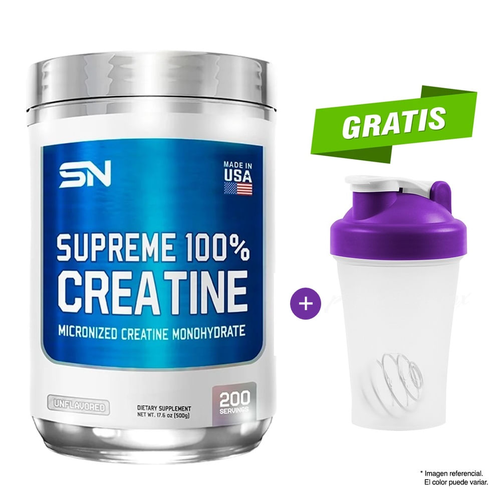 CREATINA Creatina Monohidratada SUPREME NUTRITION 500 gramos