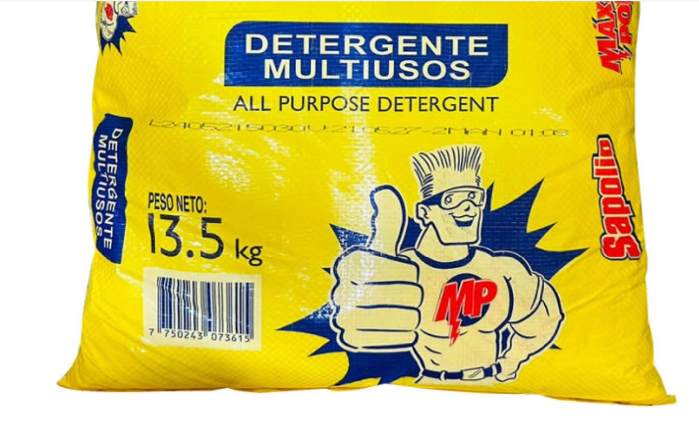 detergente sapolio de 13.5 kilos (oferta)