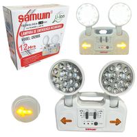 Luz Lampara Led De Emergencia Recargable Samwin 12 Horas Smd