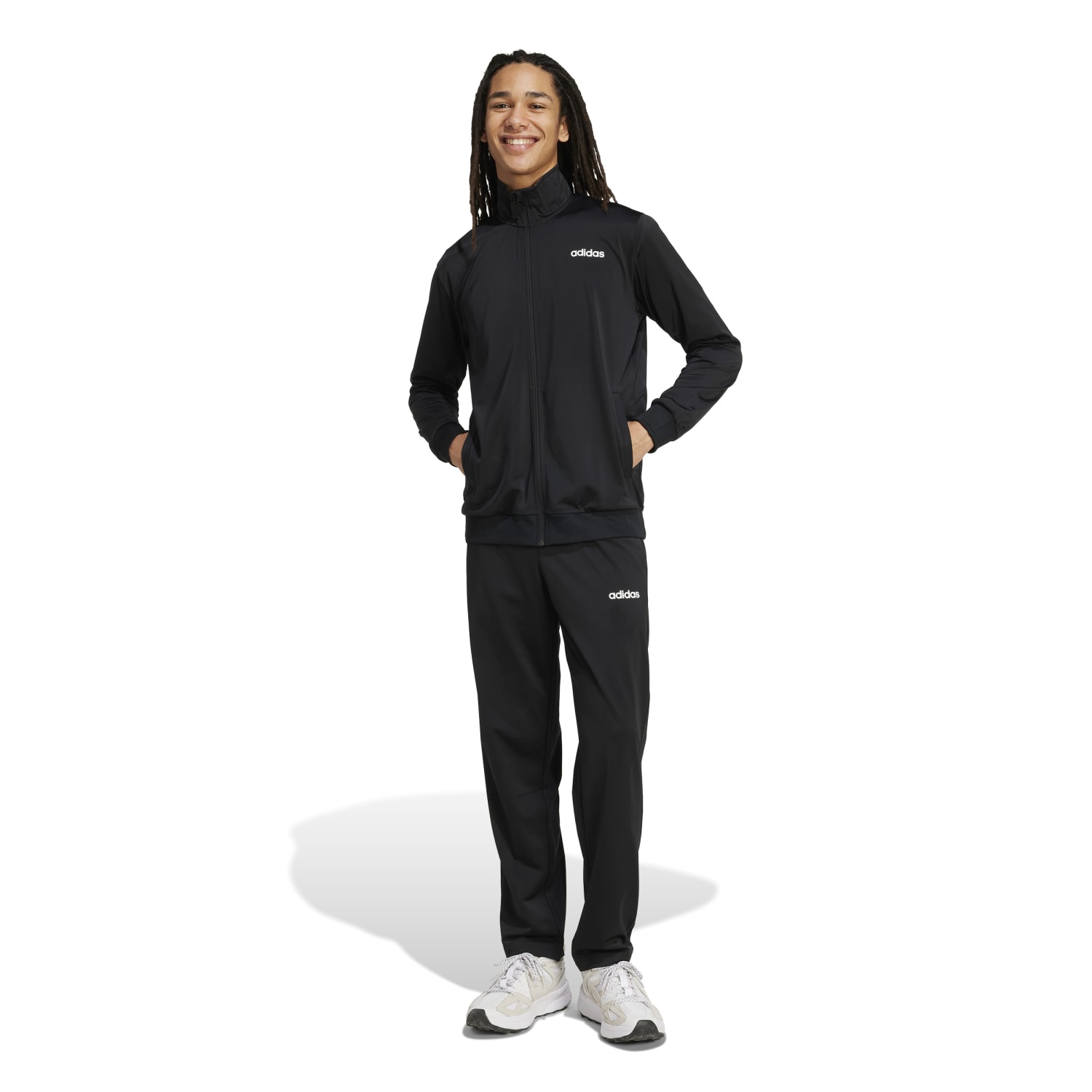 Buzo Deportivo Adidas Hombre Linear Tracksuits Jn1808 Negro