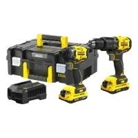 Taladro Impacto 20v + Taladro Percutor 13mmfatmax+2baterías Amarillo 50 60hz
