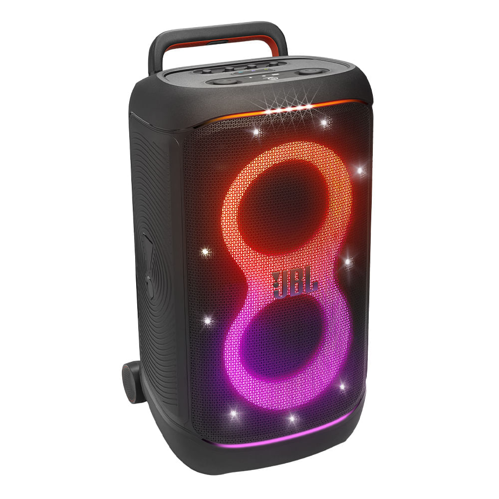 Parlante de torre bluetooth JBL Partybox 520 potencia 400W, resistente al agua IPX4, hasta 15 horas de reproducción, negro
