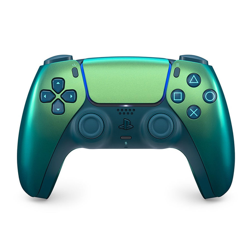 Mando Playstation 5 Dualsense inalámbrico, verde azulado croma