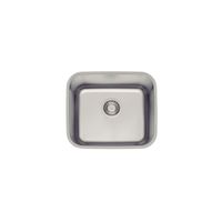 Lavadero Tramontina Dora 40 BL R6 de Acero Inoxidable Cepillado con Válvula 4 1/2'' 40x34 cm