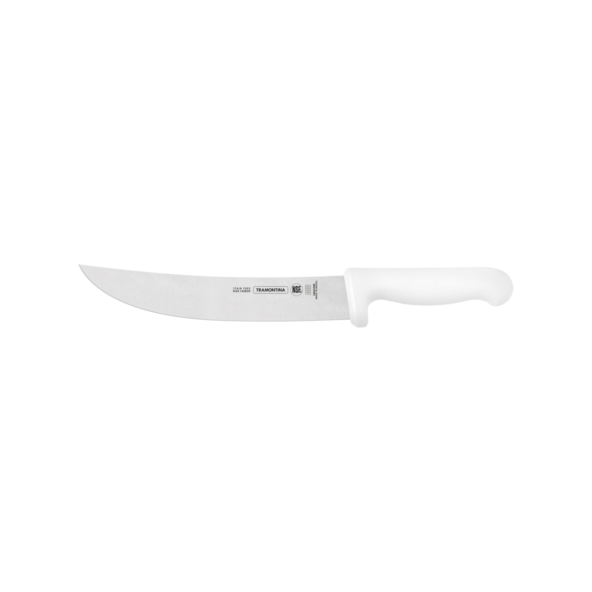 Cuchillo para Carne Tramontina Profesional con Lámina en Acero Inoxidable y Mango de Polipropileno Blanco 8""