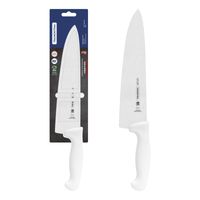 Cuchillo para Carne 10"" Tramontina Profesional con Lámina en Acero Inoxidable y Mango en Polipropileno Blanco