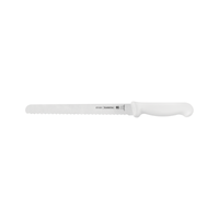 Cuchillo para Pan Tramontina Profesional con Lámina en Acero Inoxidable y Mango de Polipropileno Blanco 10""