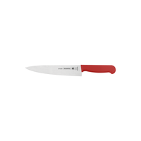 Cuchillo para Carne Tramontina Profissional con Lámina en Acero Inoxidable y Mango de Polipropileno Rojo con Protección Antimicrobiana 8""