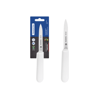 Cuchillo para Legumbres Tramontina Profesional con Lámina en Acero Inoxidable y Mango en Polipropileno Blanco 4""
