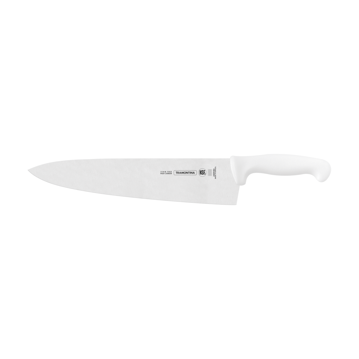 Cuchillo para Carne 12"" Tramontina Profesional con Lámina en Acero Inoxidable y Mango en Polipropileno Blanco