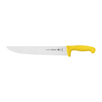 Cuchillo para Carne Tramontina Profesional con Lámina en Acero Inoxidable y Mango en Polipropileno Amarillo 12""