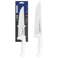 Cuchillo para Carne Tramontina Profesional con Lámina en Acero Inoxidable y Mango en Polipropileno Blanco 8""