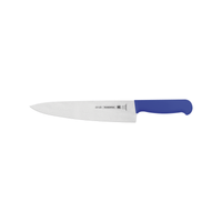 Cuchillo para Carne Tramontina Profissional con Lámina en Acero Inoxidable y Mango de Polipropileno Azul con Protección Antimicrobiana 10""