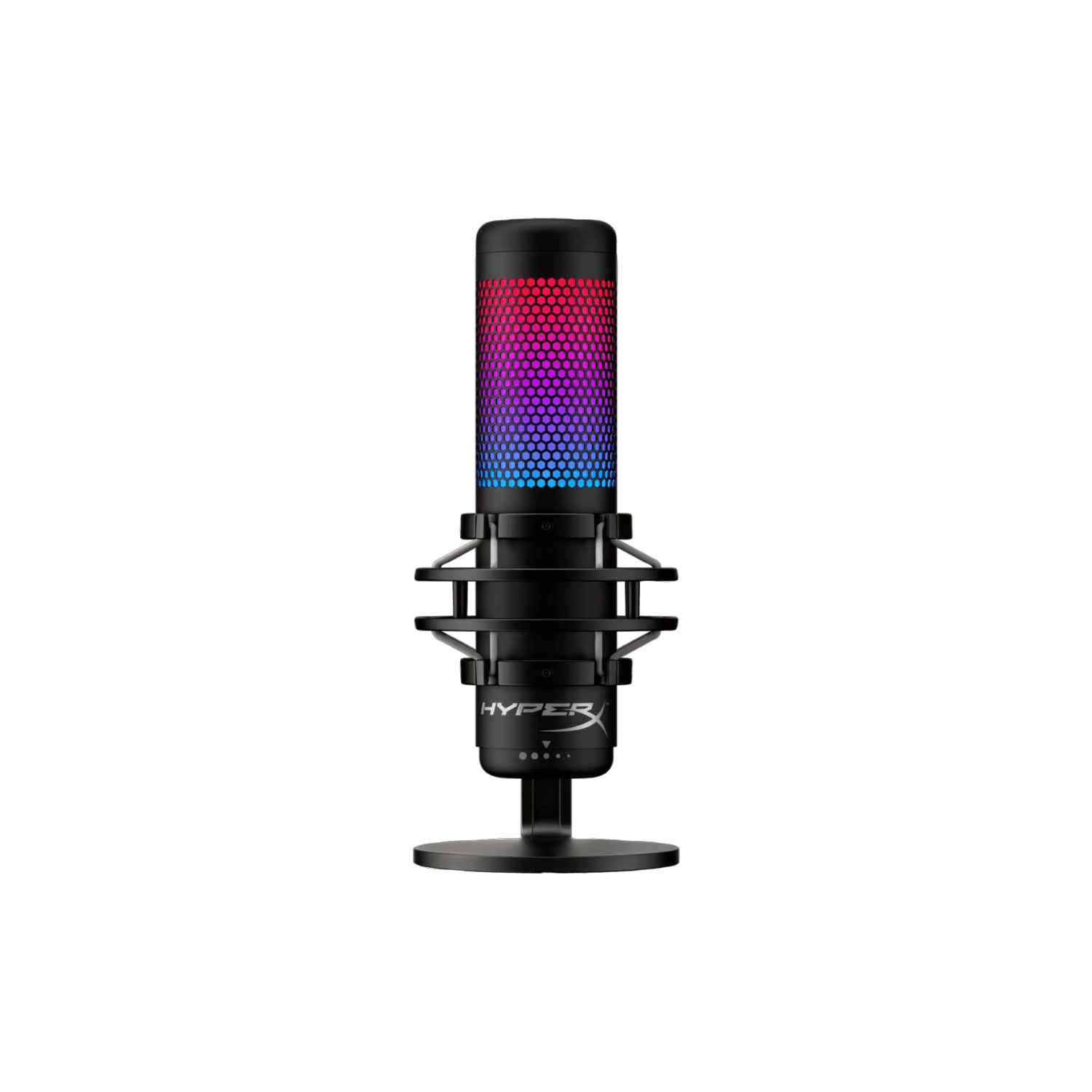 Microfono Hyperx Alambrico Quadcast S USB Iluminacion RGB Negro