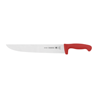Cuchillo para Carne Tramontina Profesional con Lámina en Acero Inoxidable y Mango en Polipropileno Rojo 12""
